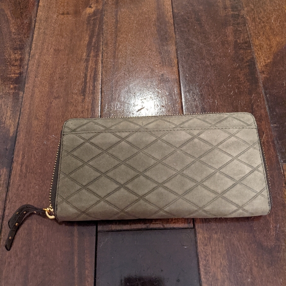 Rebecca Minkoff Embossed Nubuck Zip Around Wallet - Picture 3 of 5